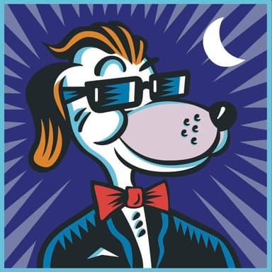 Pets After Dark — Burton Morris dog artwork